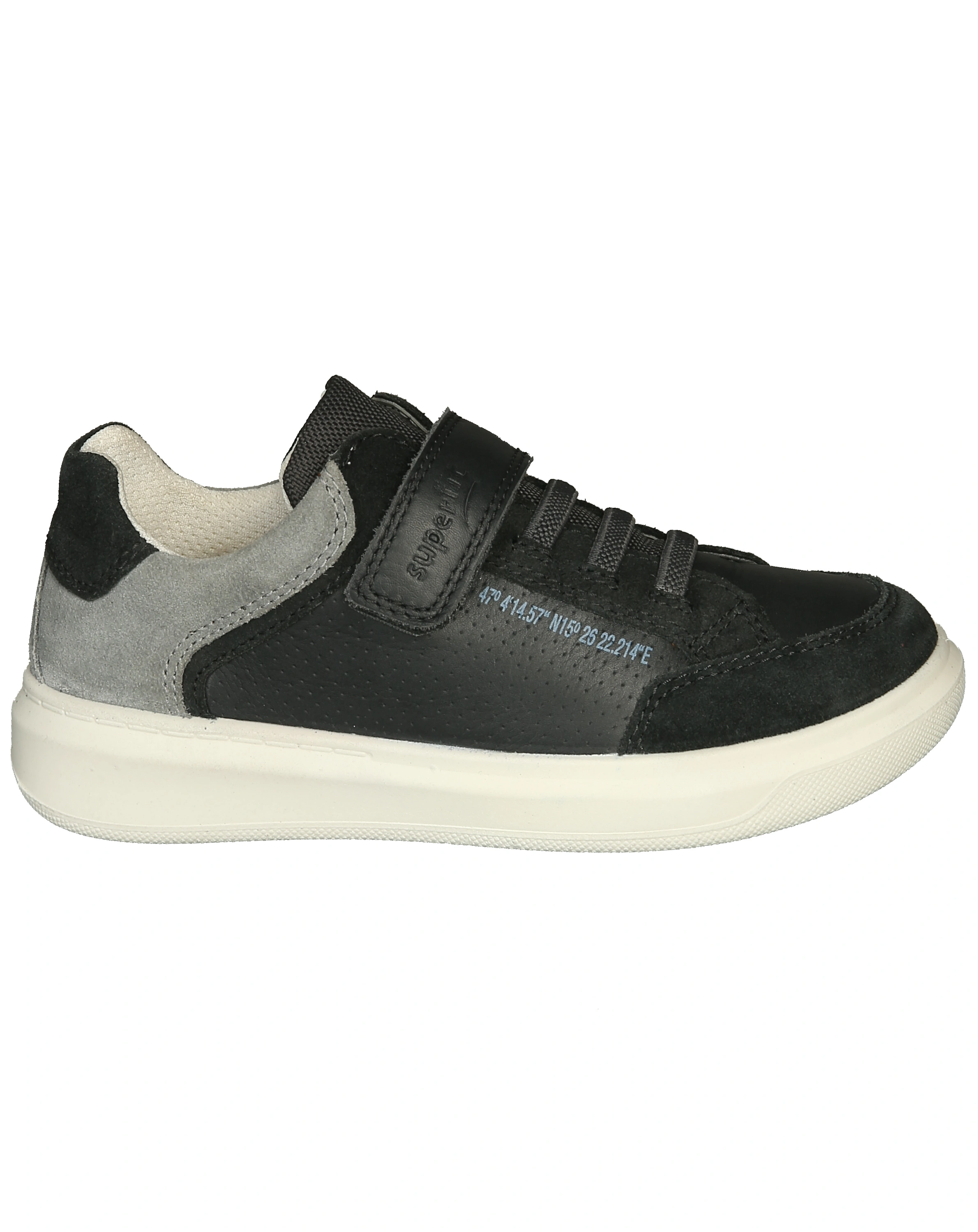 Leder-Halbschuhe COSMOS in grau/hellgrau