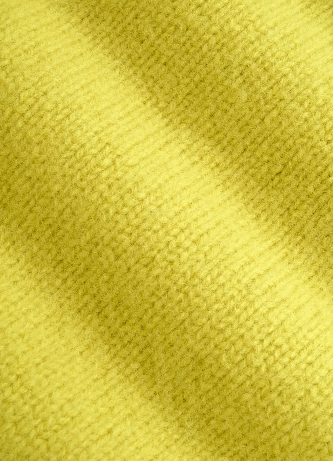 Pull col rond Merino jaune