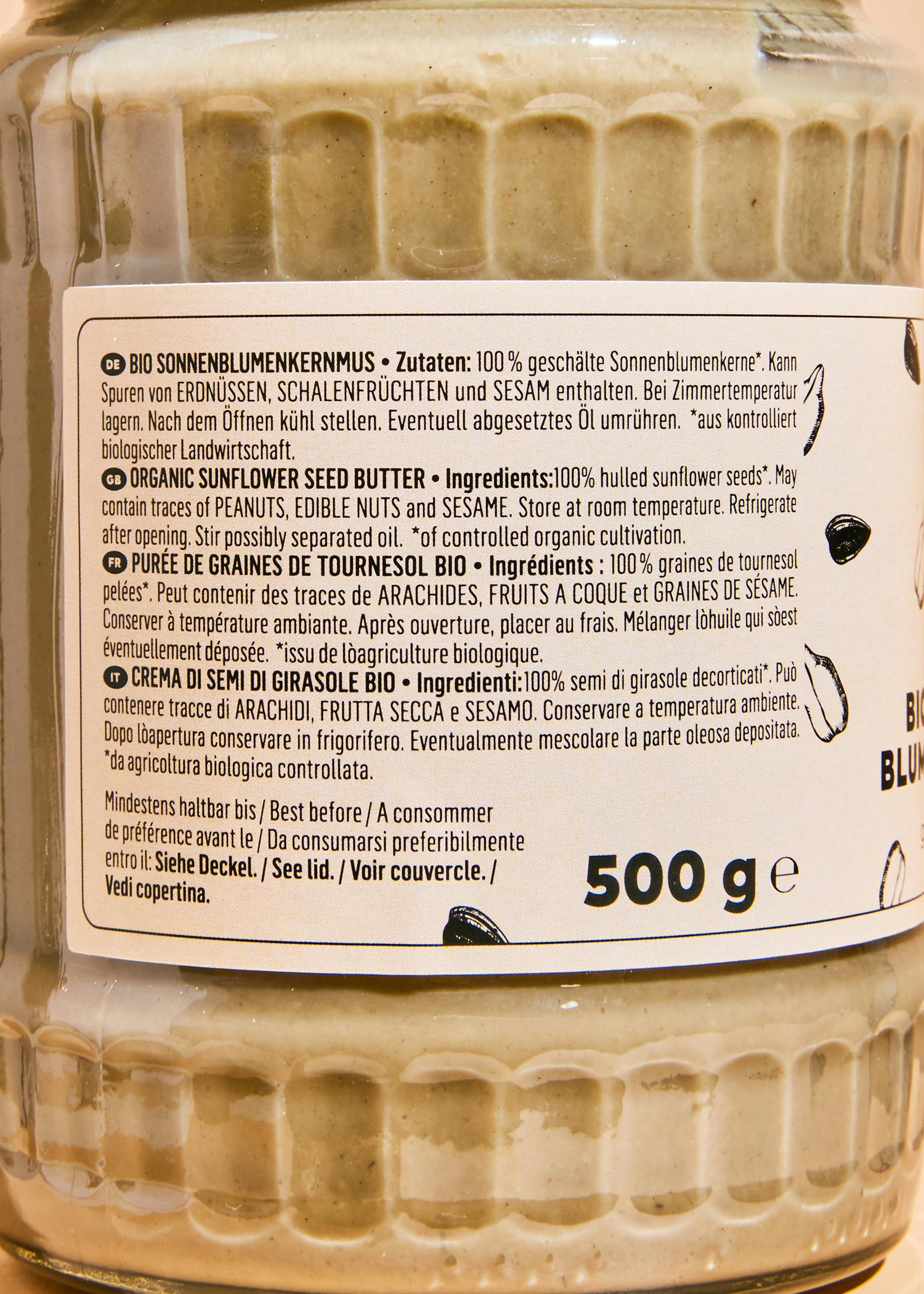 Bio Sonnenblumenkernmus 500 g