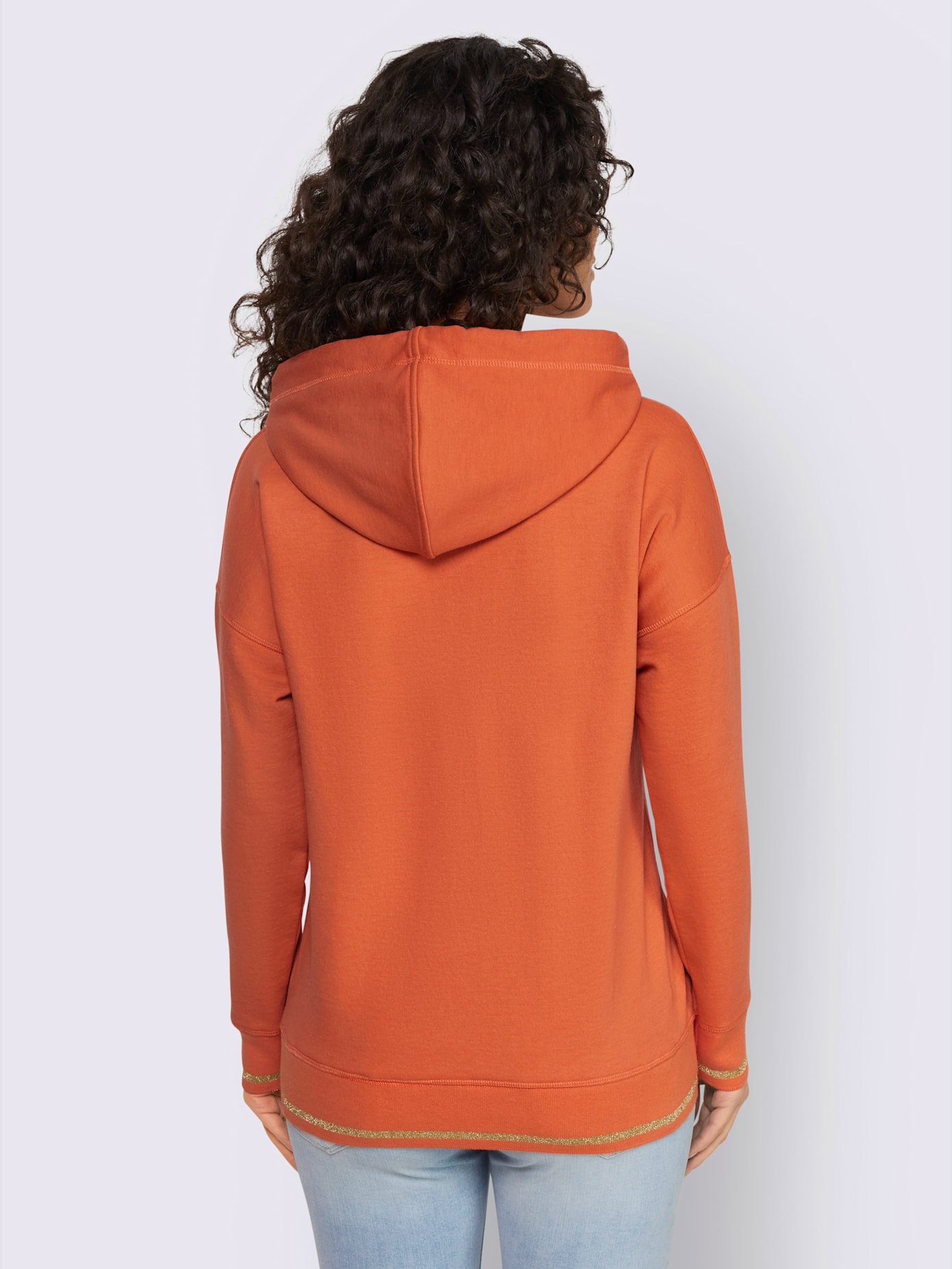 Sweat-shirt imprimé métallique mode