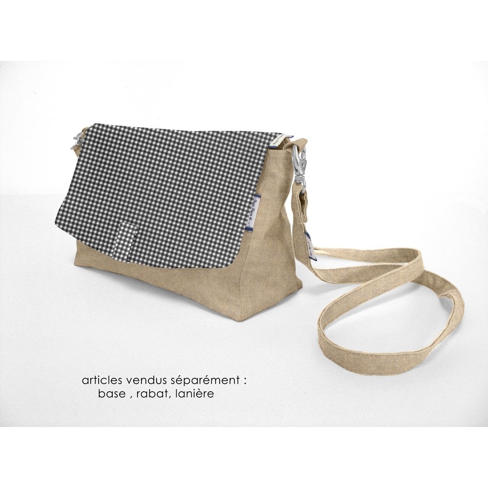 Rabat Sac Compagnon Vichy Noir
