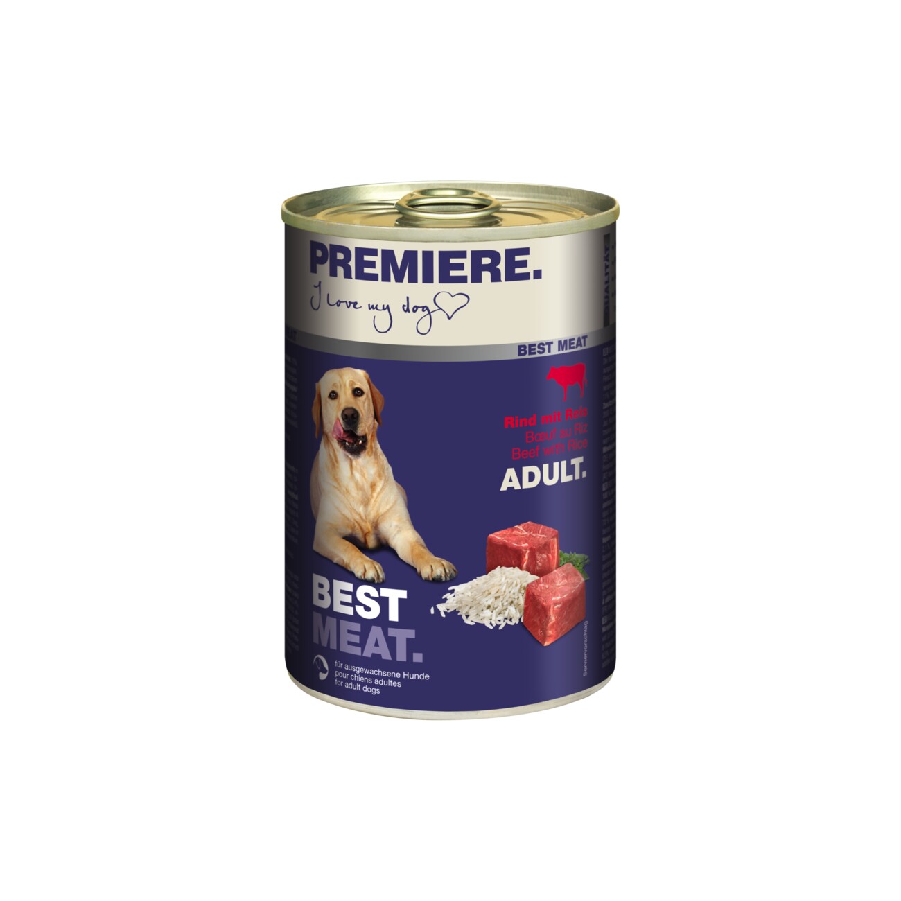 PREMIERE Best Meat Adult Rind und Reis 6x400 g