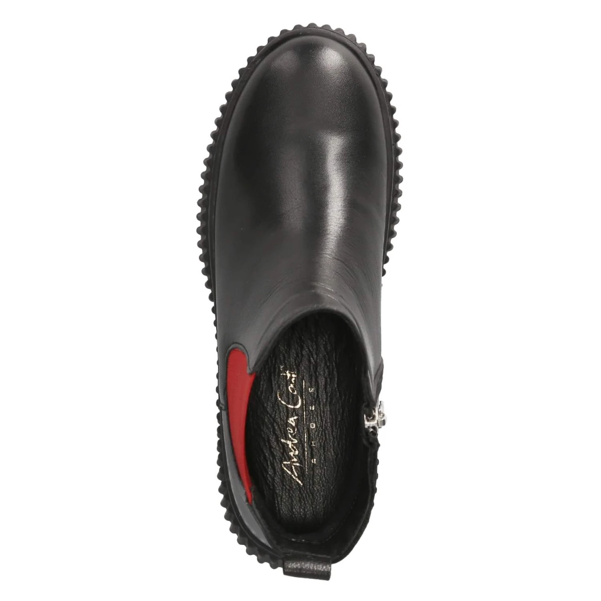 Andrea ContiChelsea Boots - schwarz/rot/schwarz