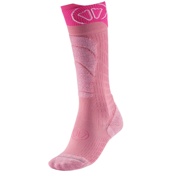 Sidas Merino Skisocken Hellpink Kinder