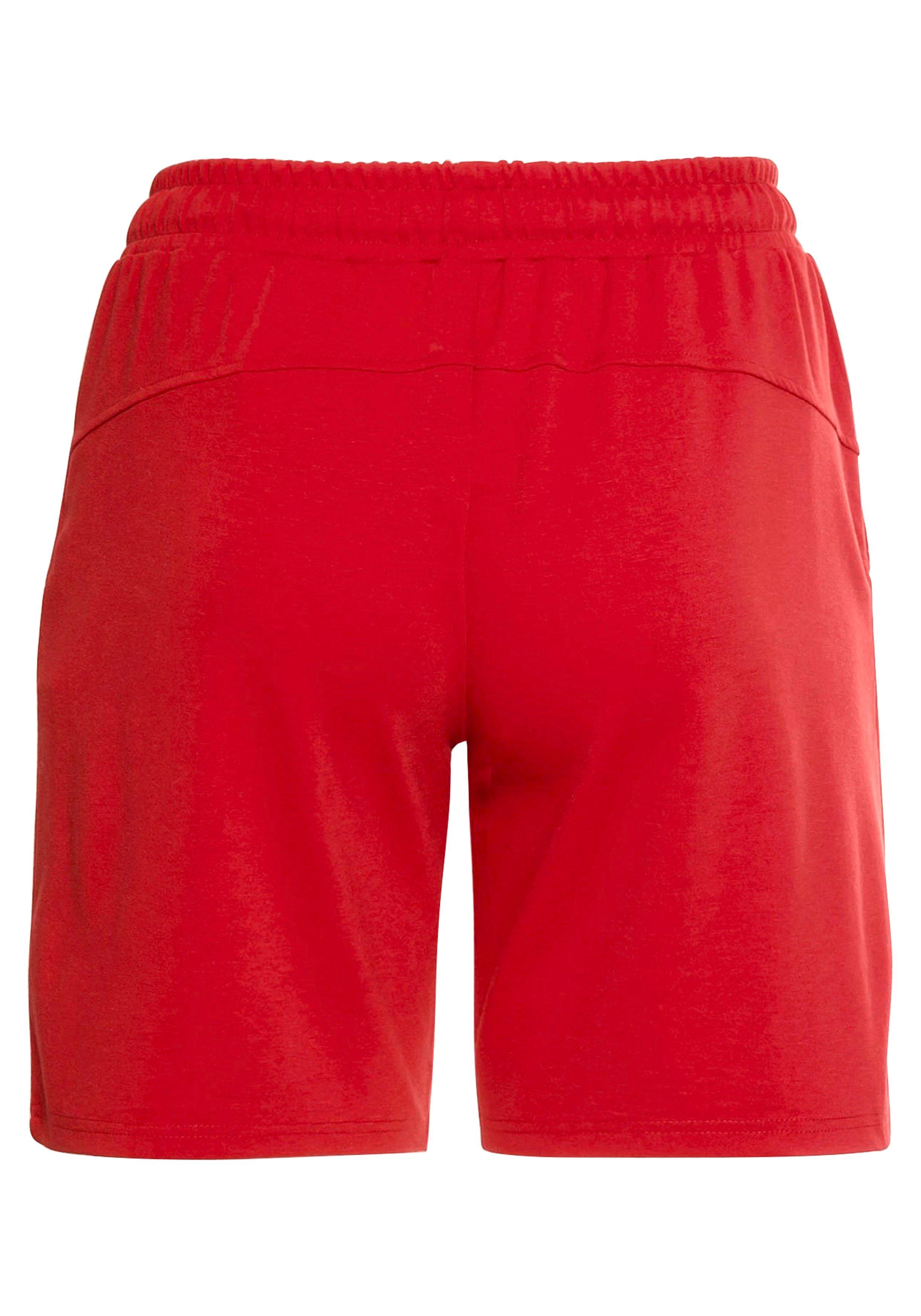 Bermudas aus Funktionsmaterial, mit kleinem Print