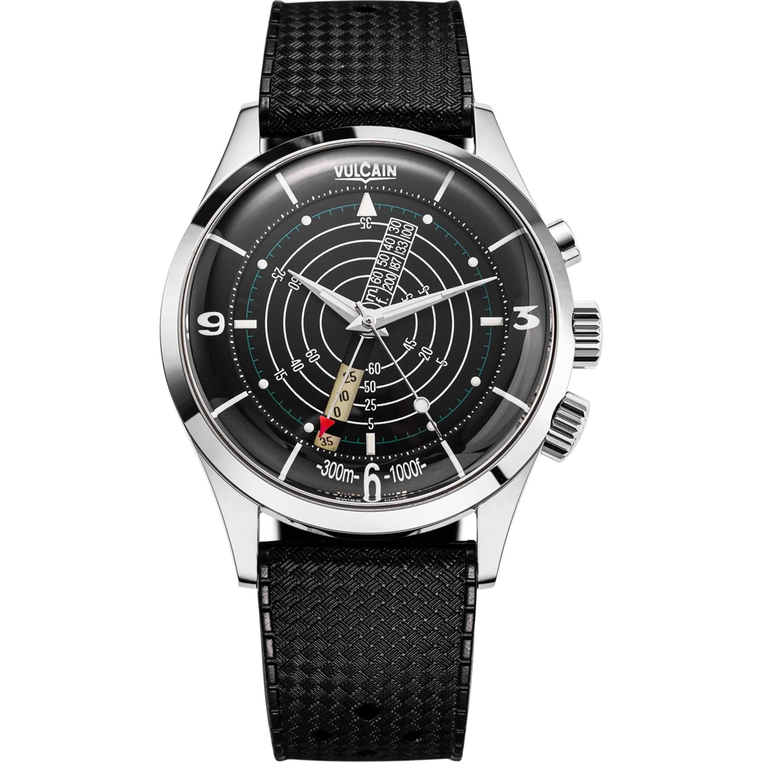 Vulcain Nautical Heritage Cricket Black & White Sapphire 42mm