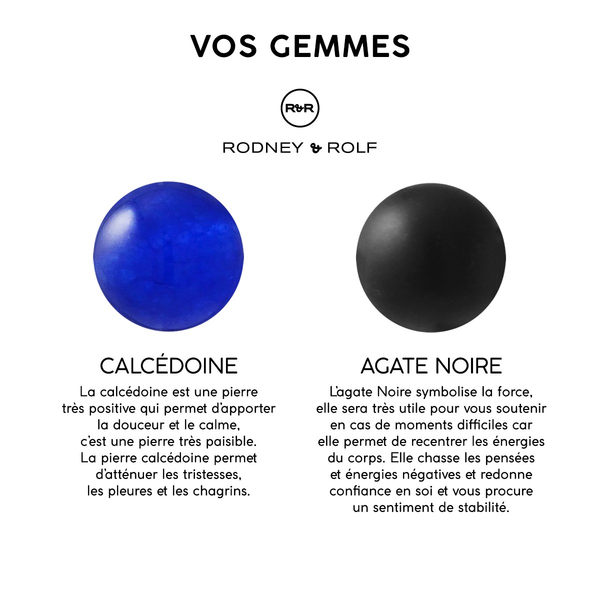 Bracelet Triple Rang SHAMAN, Calcédoine Bleue, Agate Noire Matte , Argent 925