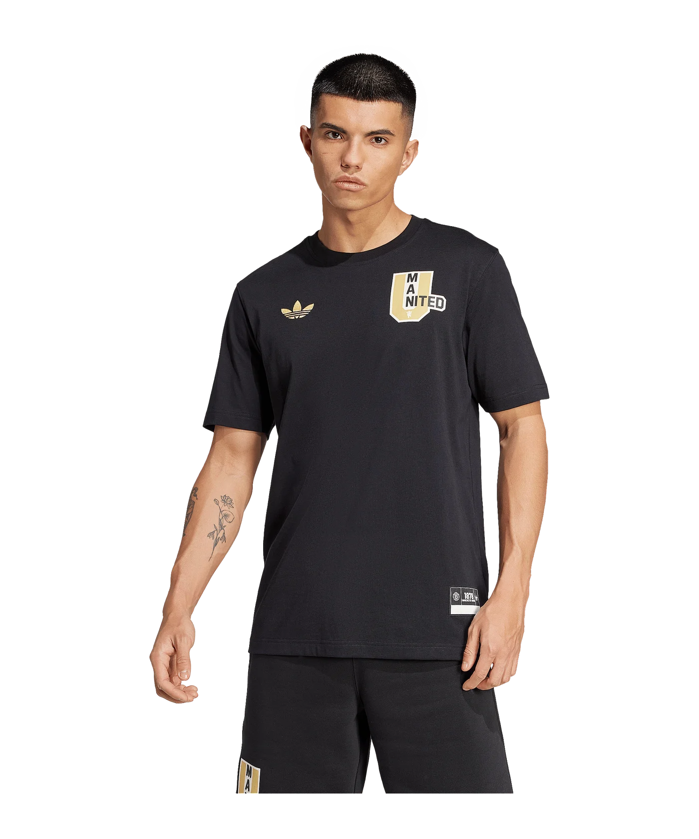 adidas Manchester United VRCT T-Shirt Schwarz