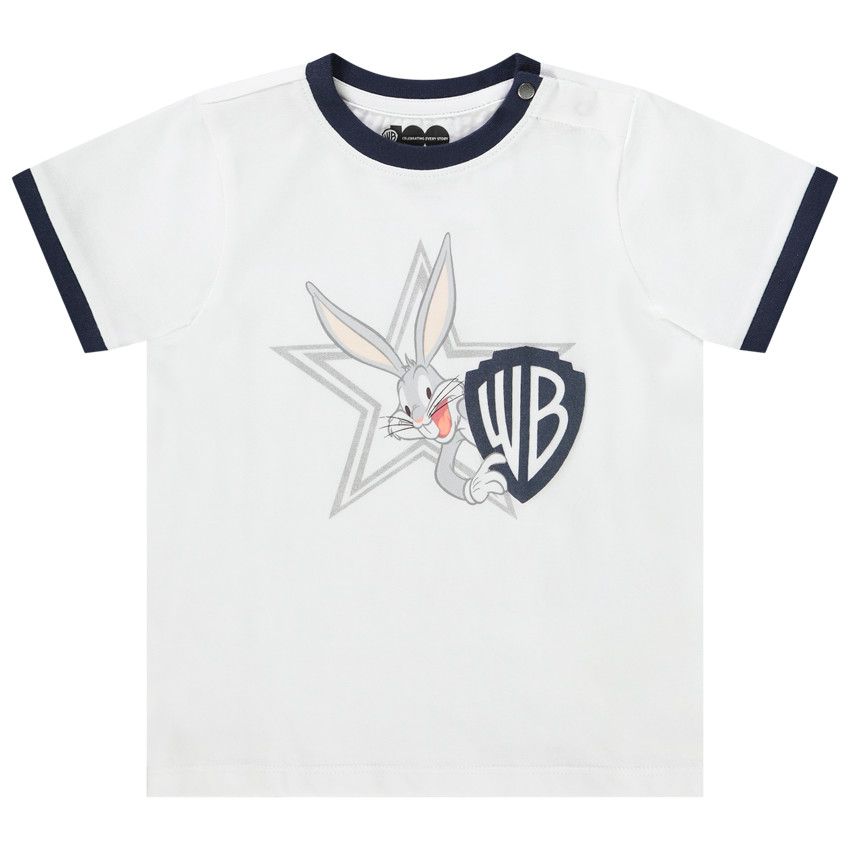 T-shirt manches courtes Bugs Bunny Warner pour bébé garçon - Blanc