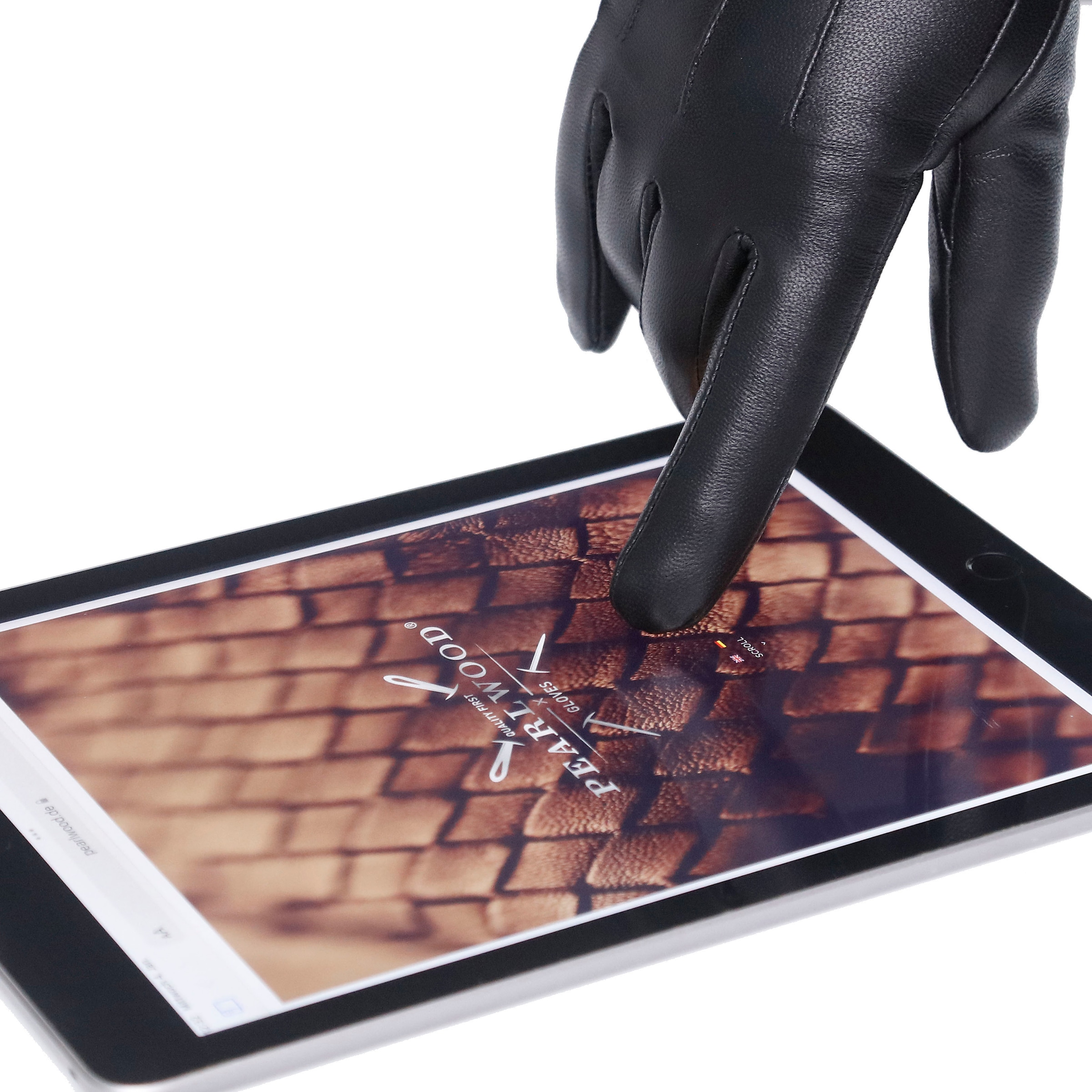 PEARLWOOD Lederhandschuhe , Touchscreen proofed - mit 10 Fingern bedienbar