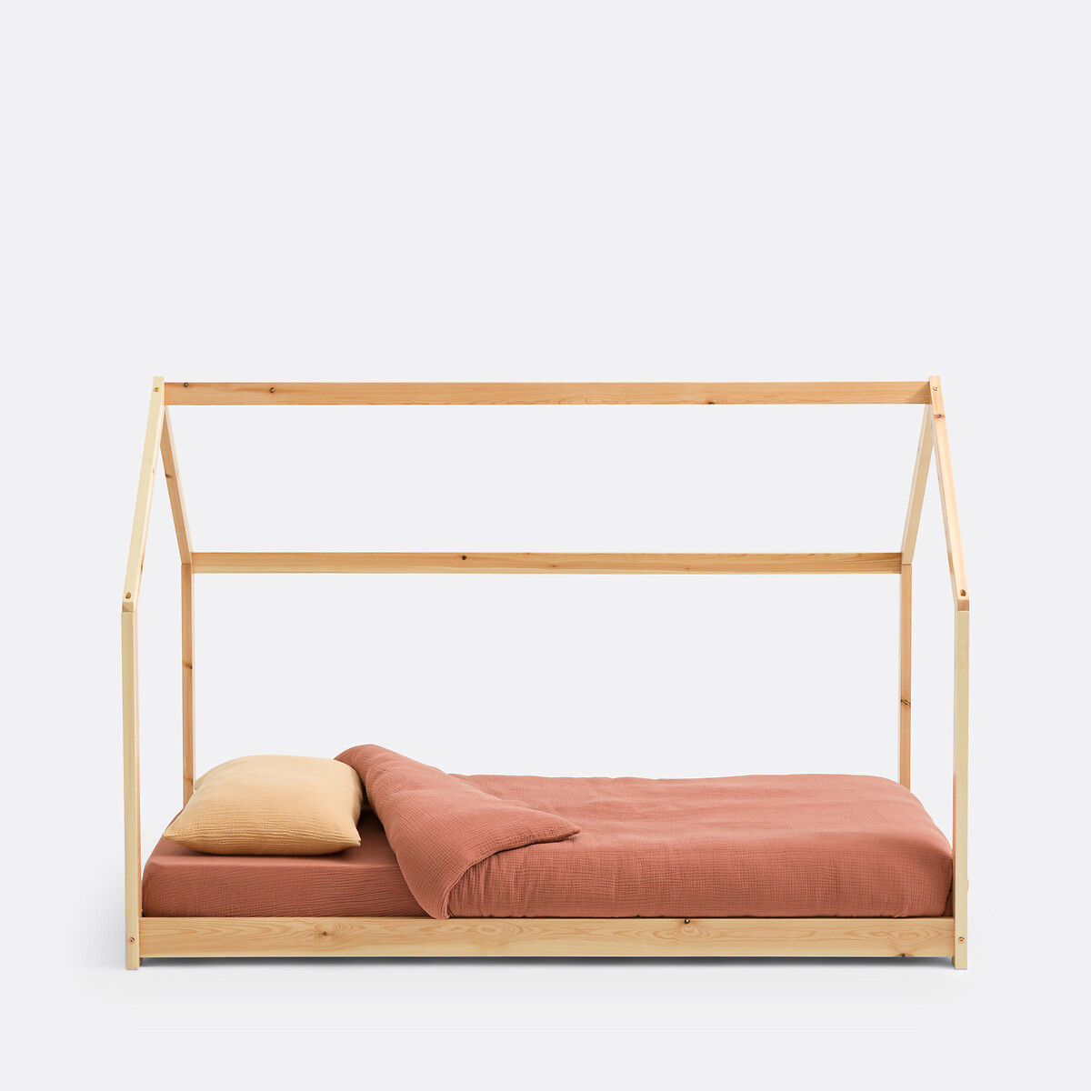 LA REDOUTE INTERIEURS<br>Cama Caban em pinho maciço com base ripada, Archi