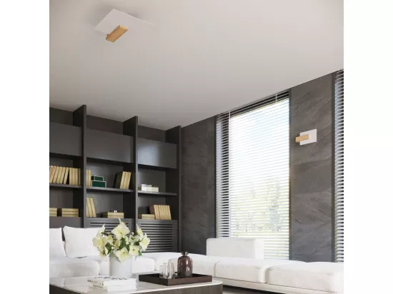 Sollux Lappo Applique Murale Flush Bois Naturel