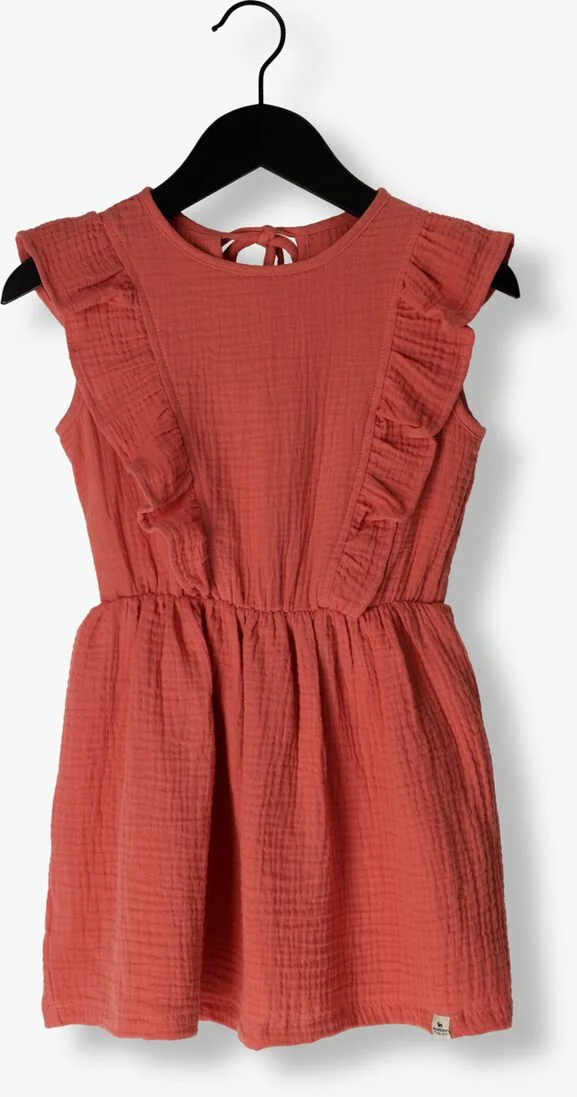 ALWERO koraal alwero mini jurk ruffles