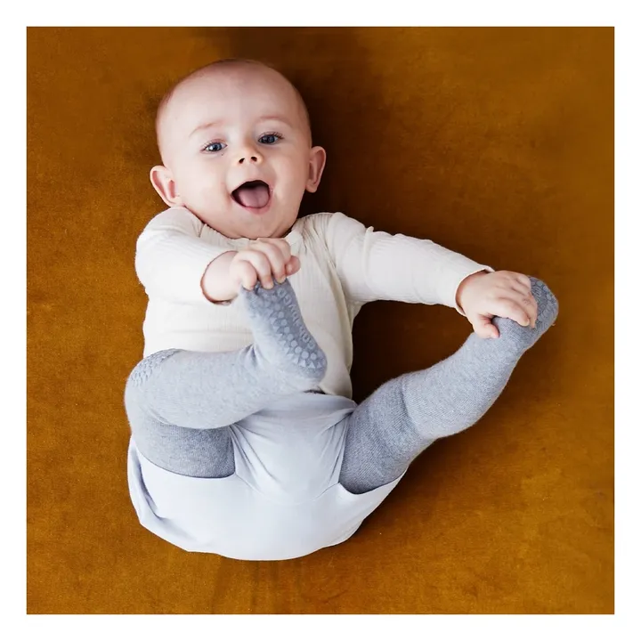 GOBABYGO Collants Anti-Dérapants | Gris