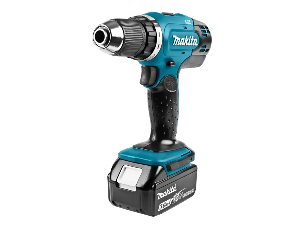 Makita DDF453RFE - Bor/driver - ledningfri - 2-hastigheders - nøgleløs borepatron 13 mm - 42 N·m - 2 batterier - 18 V