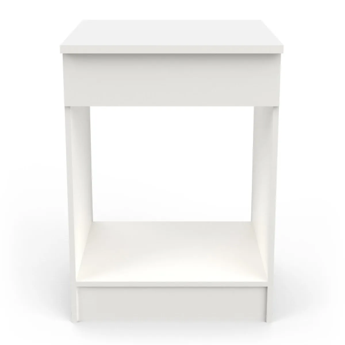 dansmamaison Meuble bas pour four - Blanc mat