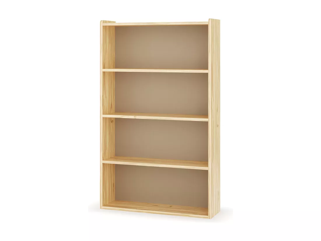 Bibliothèque étagère bois massif bois SIDNEY