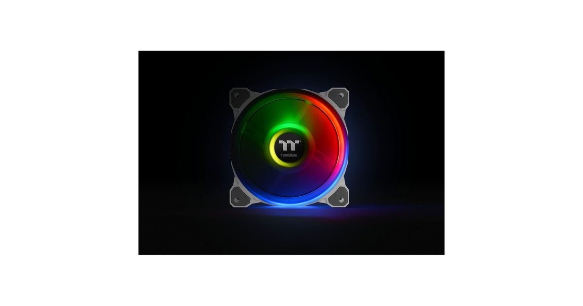 ThermaltakeRiing Quad 14 RGB Radiator Fan TT Premium Edition Single Fan Pack case fan  (Wit, 140 x 140 x 25 mm)