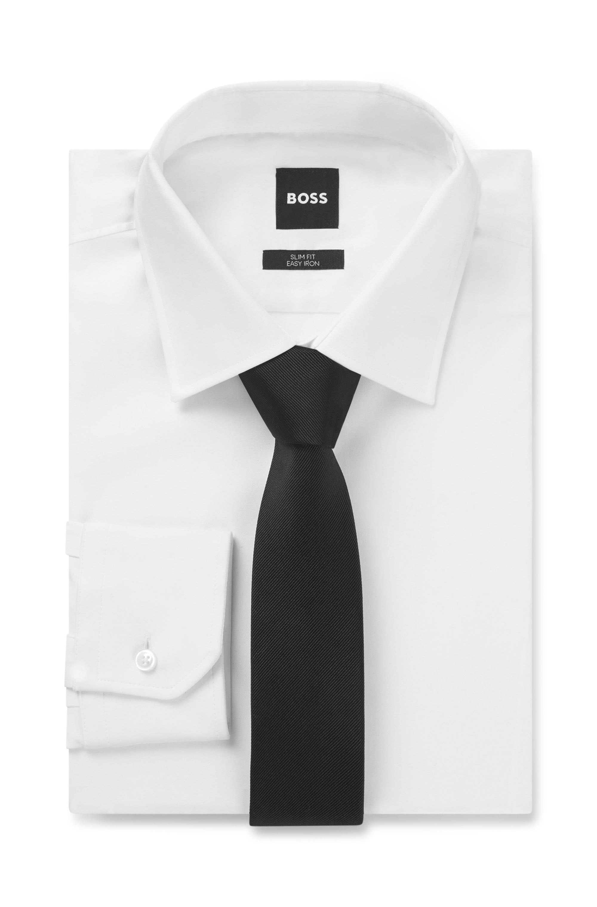 BOSS Krawatte »H-TIE 6 CM« in Italien gefertigt