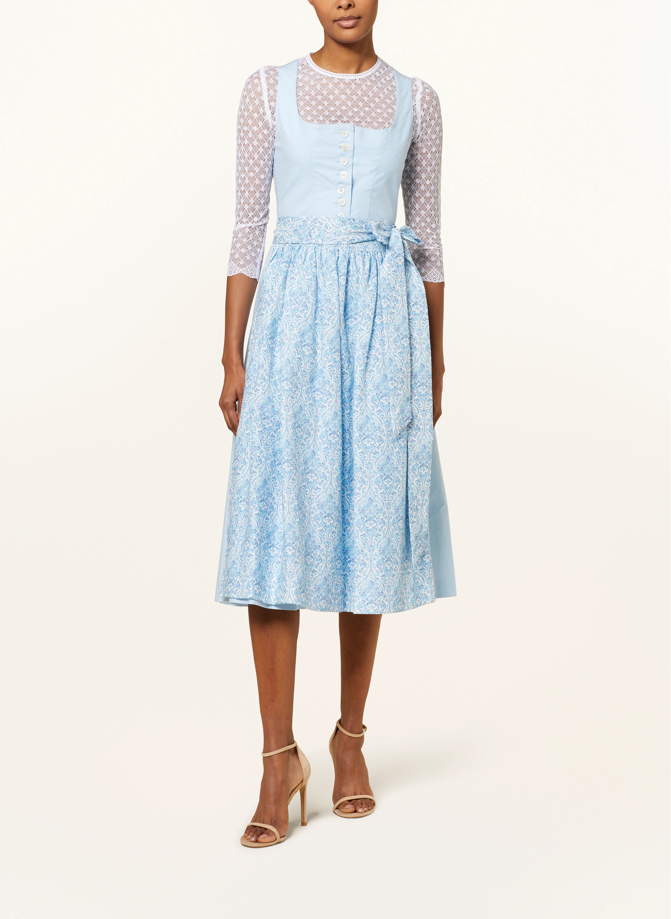 Johann & Johanna Dirndlbluse aus Spitze mit 3/4-Arm