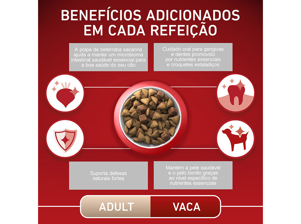 RAÇÃO PARA CÃO PURINA ONE MINI ADULTO COM VACA 800G