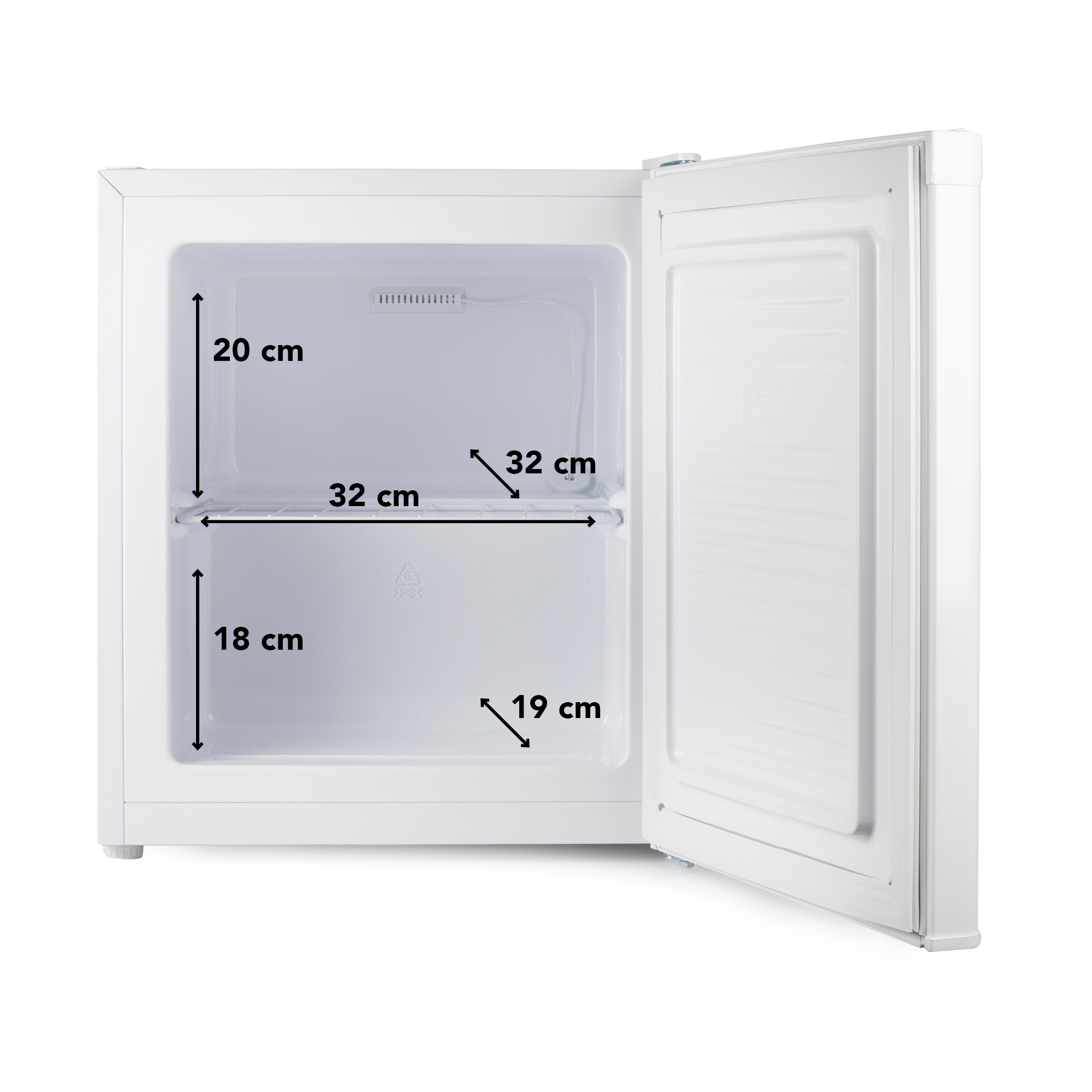 Primo PR146DV 33 liter mini vriezer - White