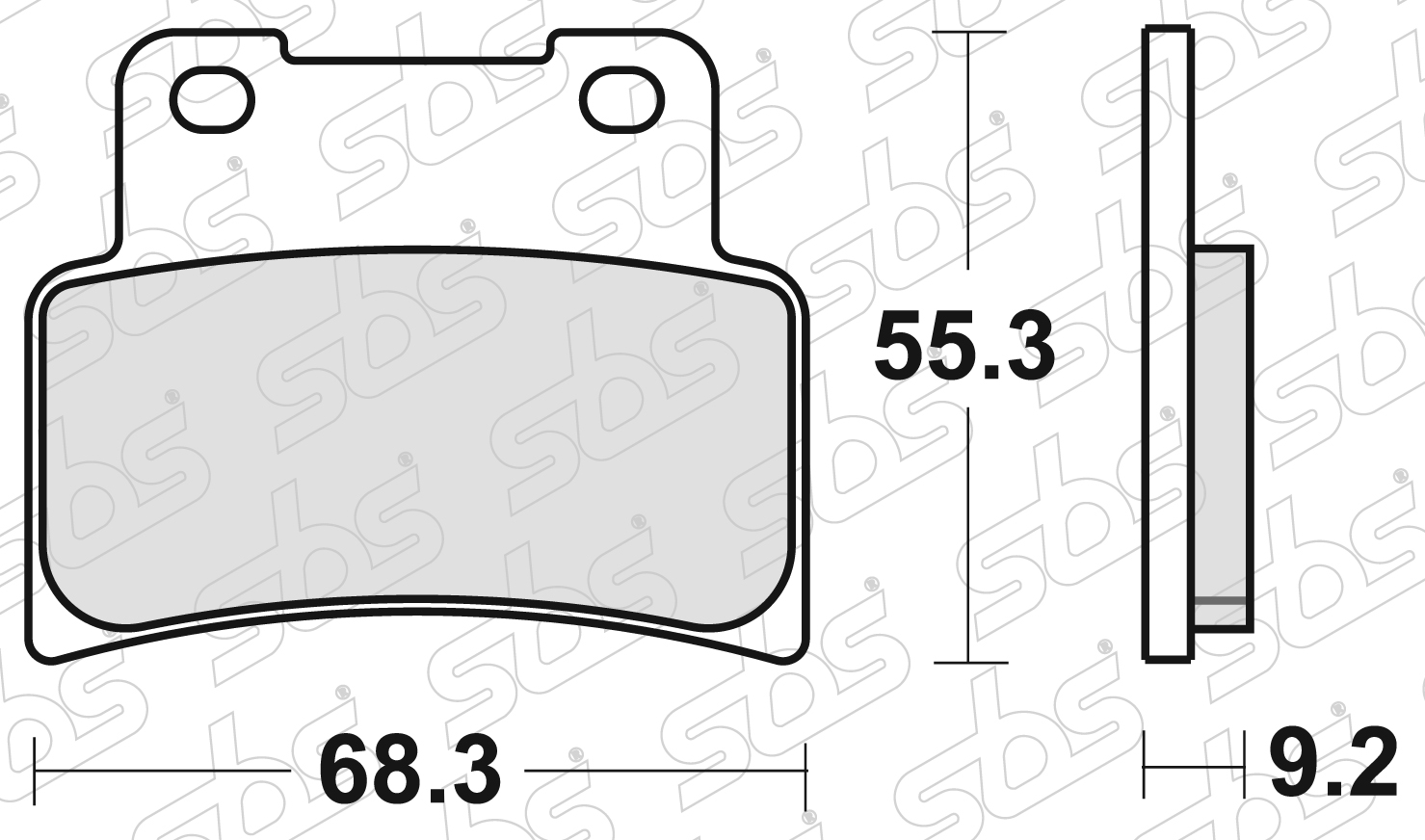 SBS - Plaquettes de frein 844 HS