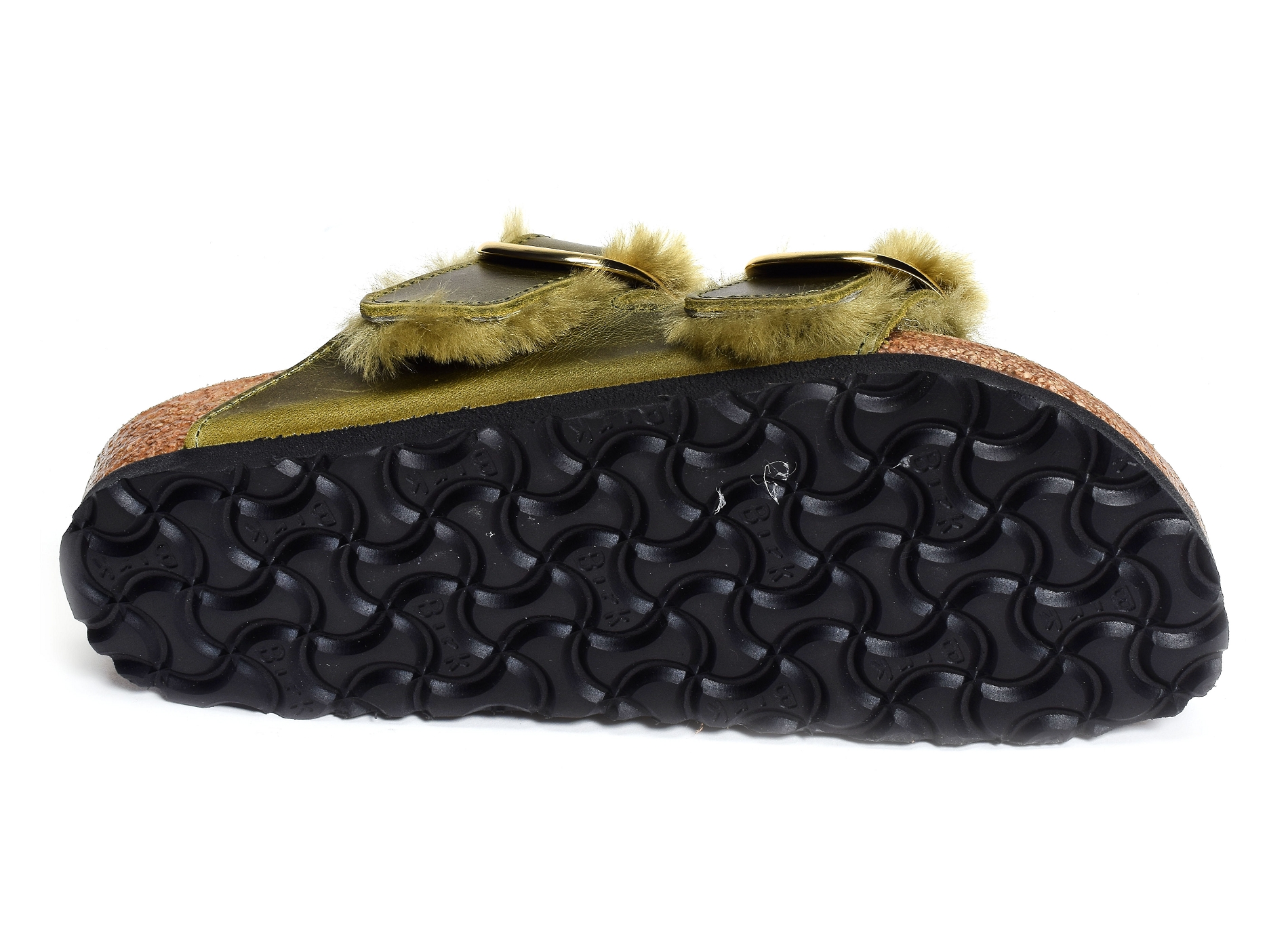 Arizona big buckle shearling kaki