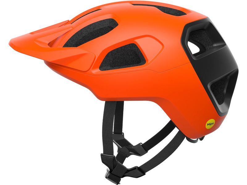 POC Helm Cularis Fluorescent Orange Matt/Uranium Schwarz Ma Velohelm