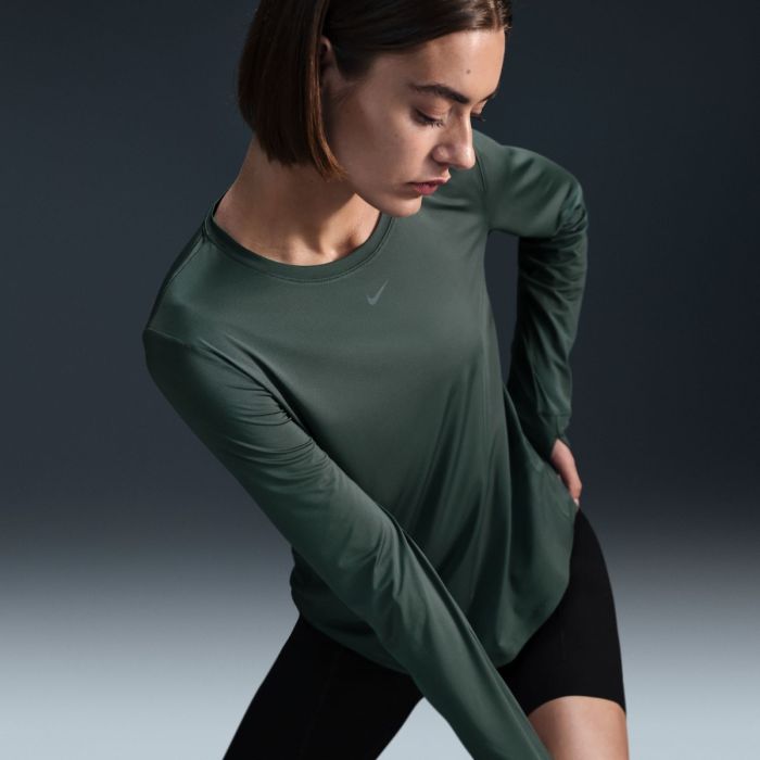 Nike Dame Trøjer Dri-FIT One Classic Long Sleeve Tee Grøn