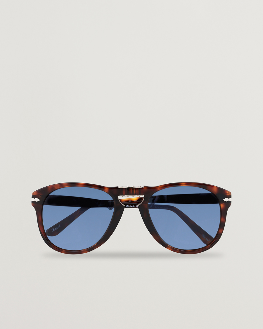 Persol 0PO0714 Folding Sunglasses Havana/Blue Gradient