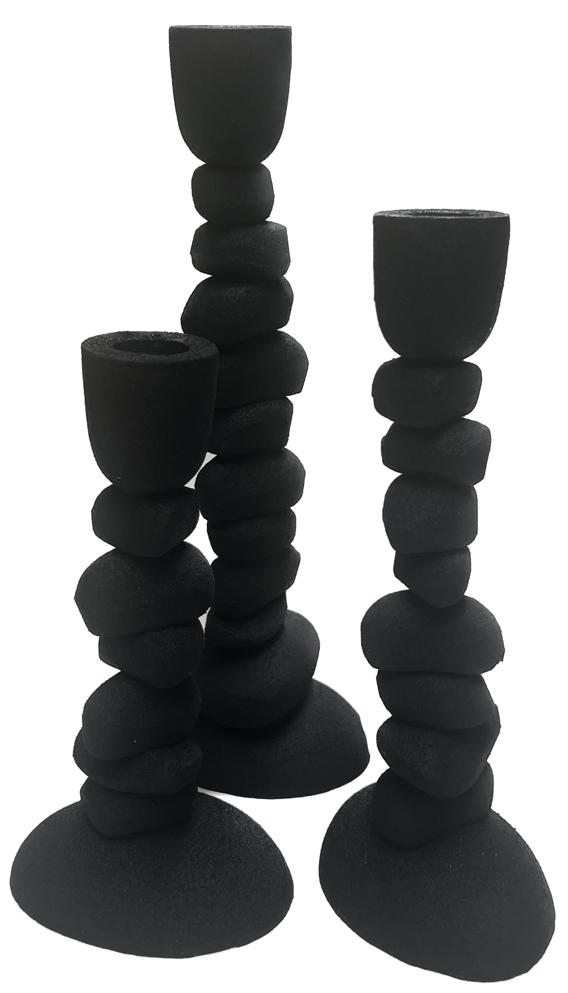 Kandelaar Nechi black - set van 3