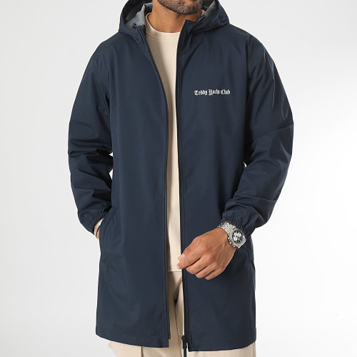 Coupe-Vent Capuche Maison De Couture Back Bleu Marine