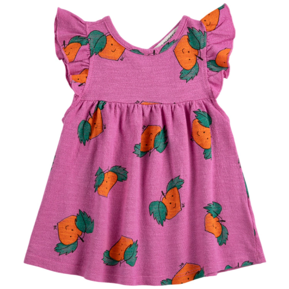 Køb Bobo Choses Fuchsia Tangerine All Over Ruffled Kjole