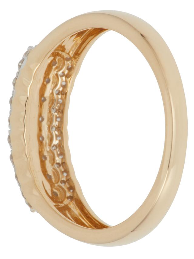 Pavé-Bandring, 50 Brillanten, GH/SI, 0,50 ct.