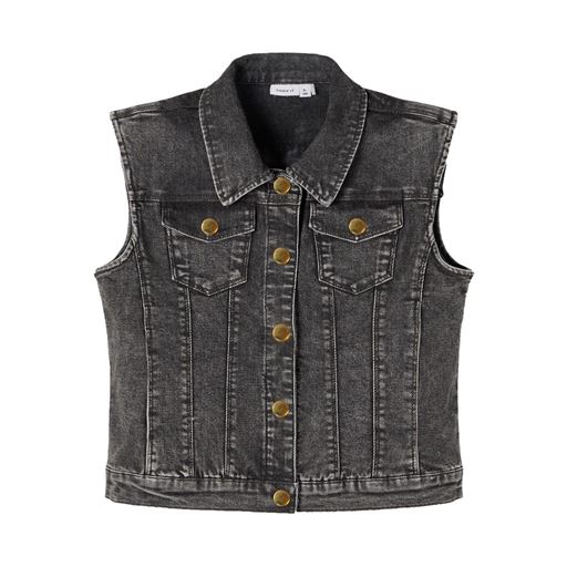 Name It Batilo Vest, Grå, 116 cm