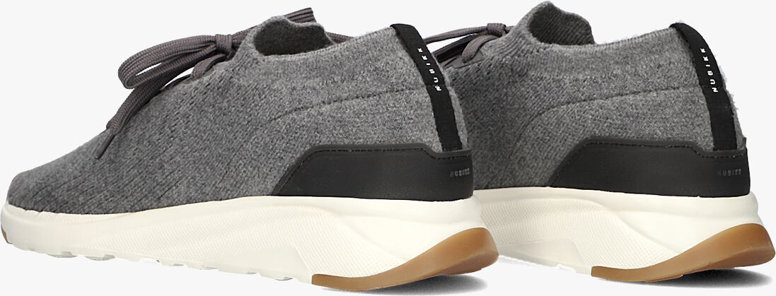 grijze nubikk lage sneakers weston knitto