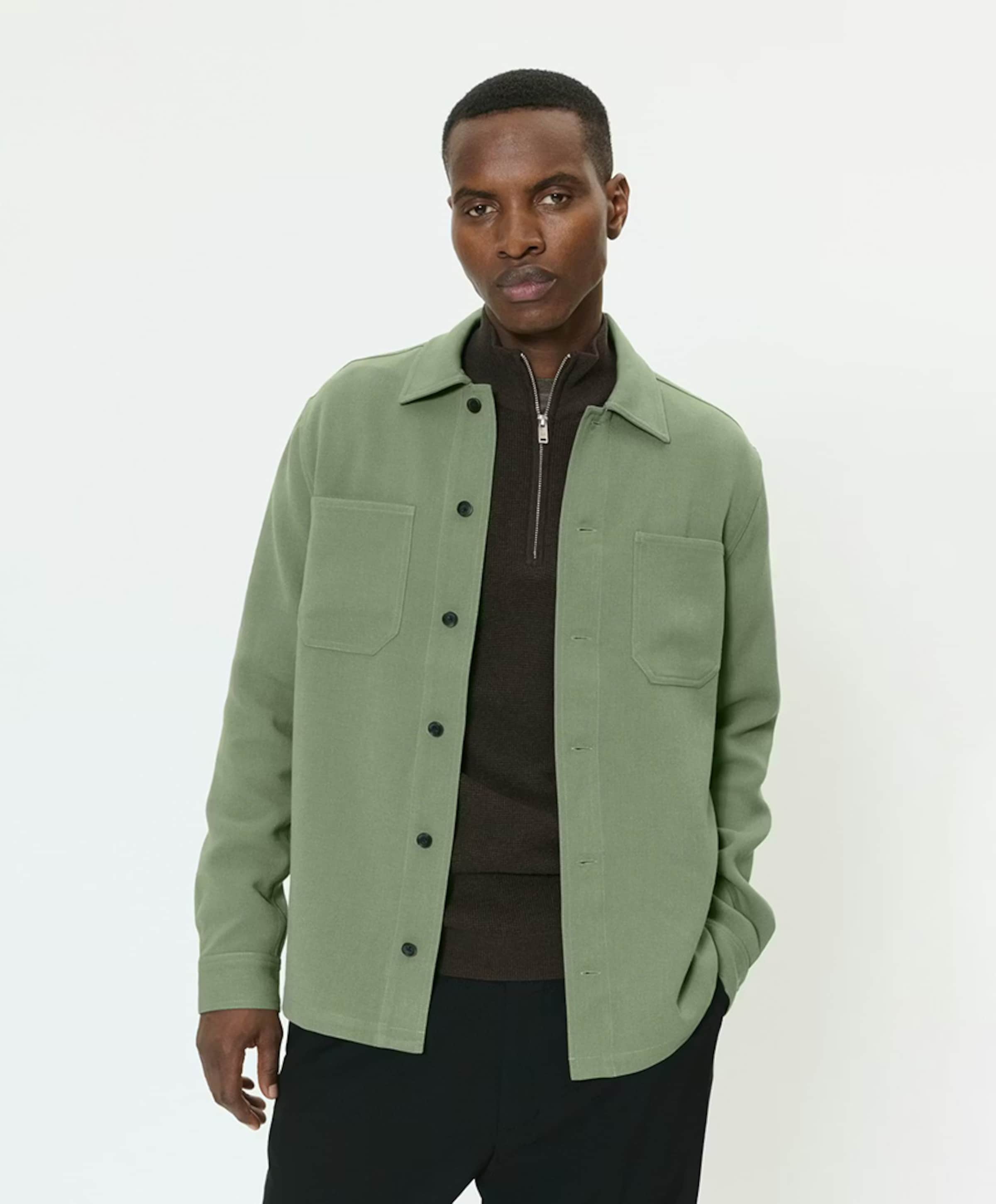 Matinique Heren overshirt groen