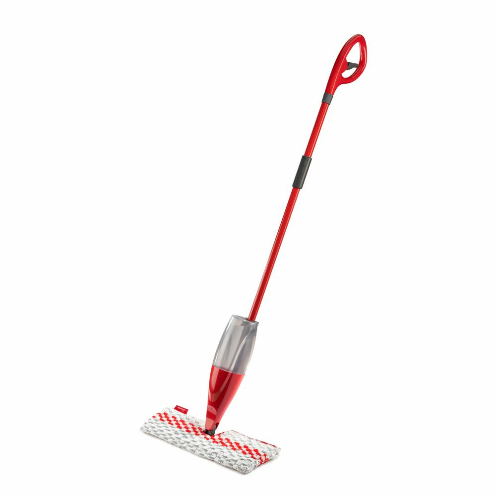 Vileda 1-2 Spray MAX - Dweilsysteem met spray en pad in microvezels Rood Wit
