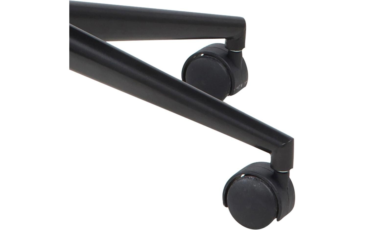 Bürostuhl Winslow, mit Polsterrücken und Armlehnen, Schwarz<br>Schreibtischstuhl im Leder look