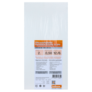 Isobouw isolatieplaat EPS 100x50x2cm 12st 6m²