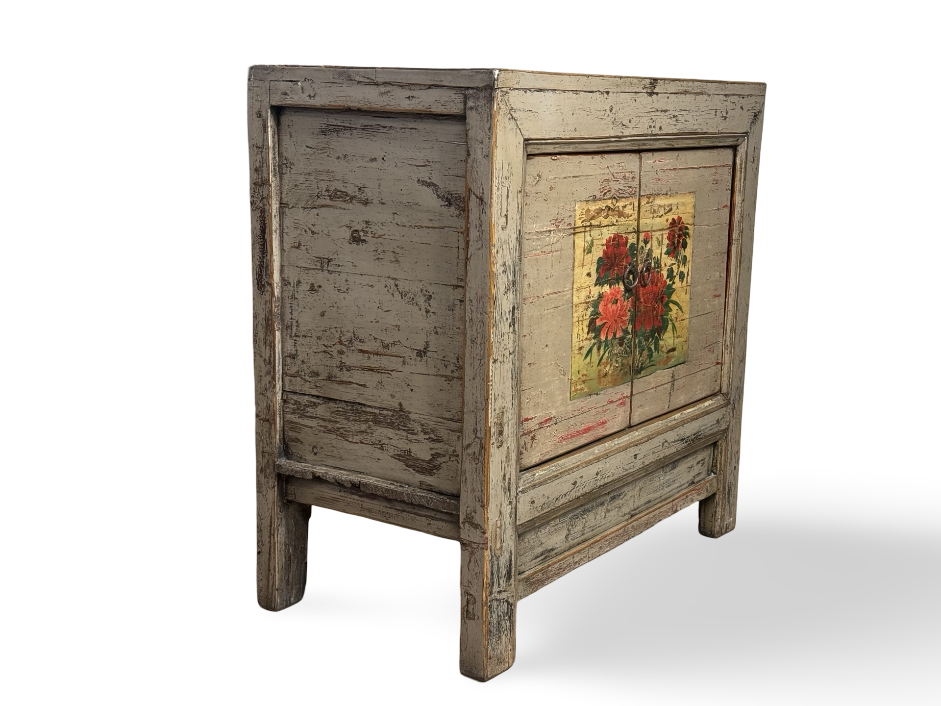 Dressoir 2 deur uniek bloem beschilderd