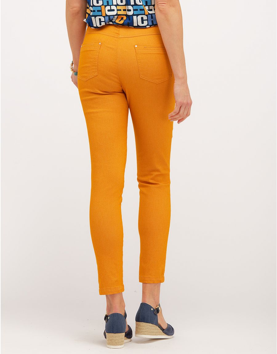 Pantalon jaune stretch