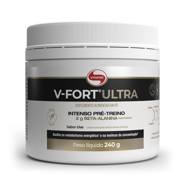 Vitafor V-Fort Ultra Pré-treino 240g Sabor Uva