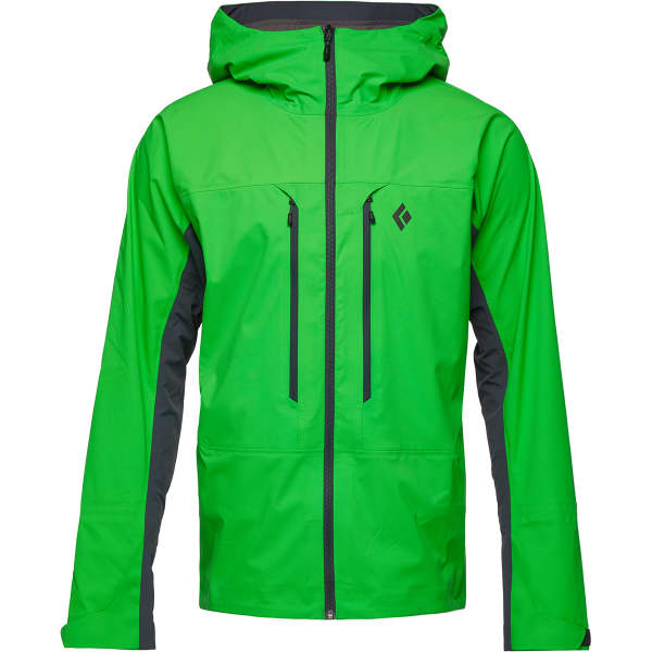 Veste ski de randonnée BLACK DIAMOND M DAWN PATROL HYBRID SHELL VIBRANT GREEN