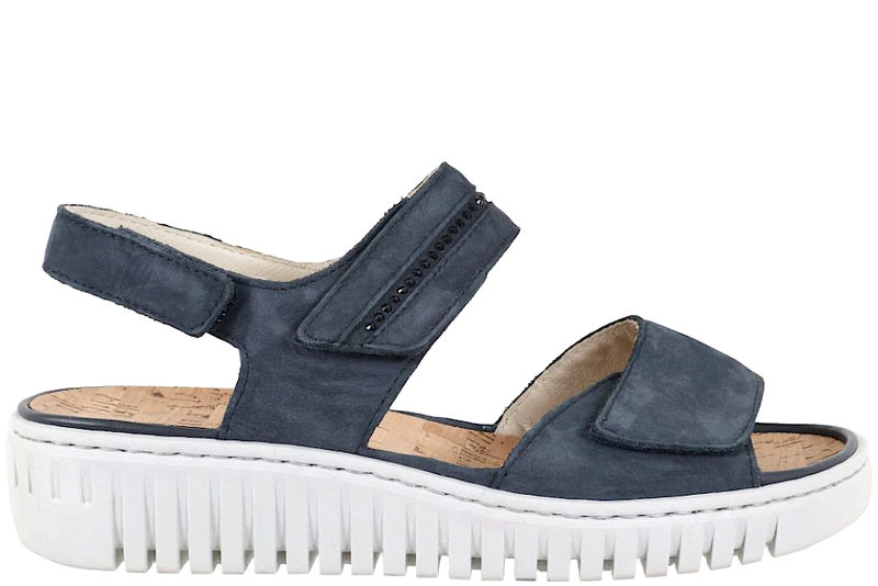 WALDLÄUFER SANDAL I MØRKEBLÅ NUBUCK