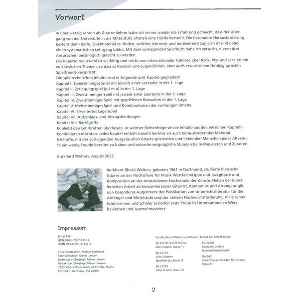 Schott Alles Gitarre Spielbuch