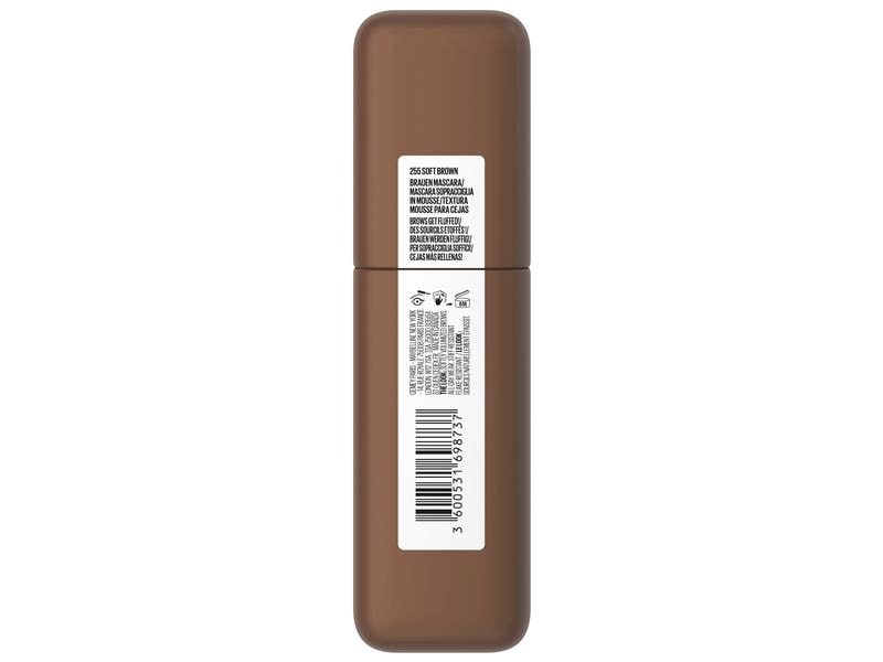 Maybelline Augenbrauen-Gel Super Fluff Brow Mousse 255 Soft Augenbrauen-Mousse verleiht ein super natürliches Volumen mit Flausch-Effekt