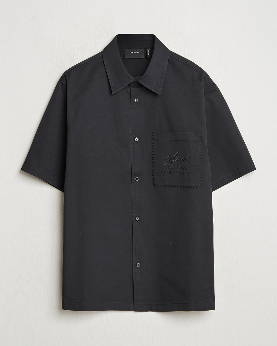 Axel Arigato Stitch Embroidered Shirt Black
