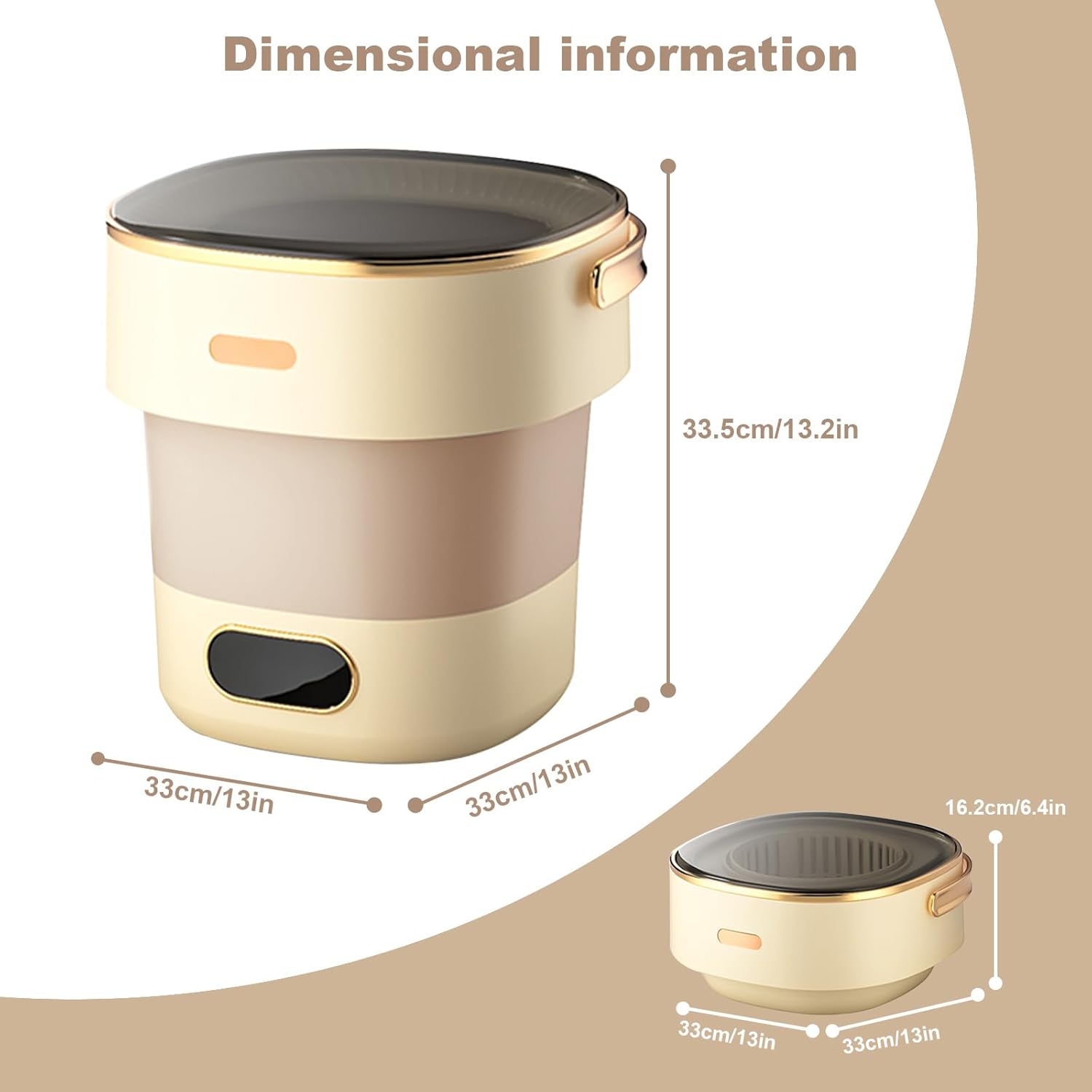 13L Mini Waschmaschine, 2.5kg Camping Waschmaschine Mit Schleuder, Portable Washing Machine Faltbare Reisewaschmaschine, Kleine Waschmaschine für Socken Babykleidung Reisen Tourenwagen Wohnheim(Grau)